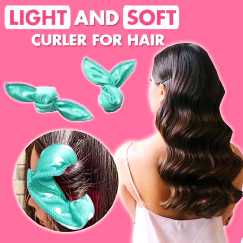 Sleeping Beauty Curlers Polka Dot Hair Curls Bowknot Sleeping Hair Curls